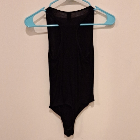 Rene Rofe Black Racerback Bodysuit - Picture 2 of 4